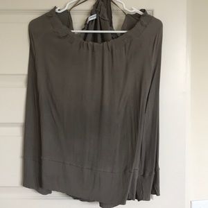 Mango Green Blouse Size S